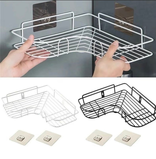 Prateleira de Canto Multiuso – Sem Furação (Banheiro, Lavanderia e Cozinha)