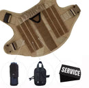 Colar Peitoral Tático Militar para Cães de Grande Porte