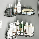 Prateleira de Canto Multiuso – Sem Furação (Banheiro, Lavanderia e Cozinha)