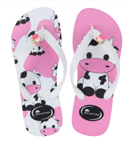 Chinelo Vaquinha Rosa
